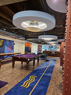 bar area and offices