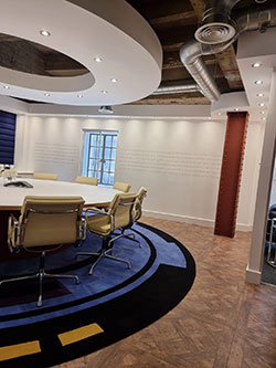 bar area and offices